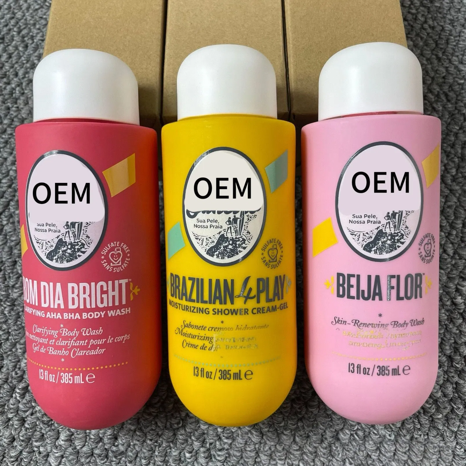 OEM Luxury Brazilian Splash Body Perfume Floral Fragrance Bodymist for Women Body Wash