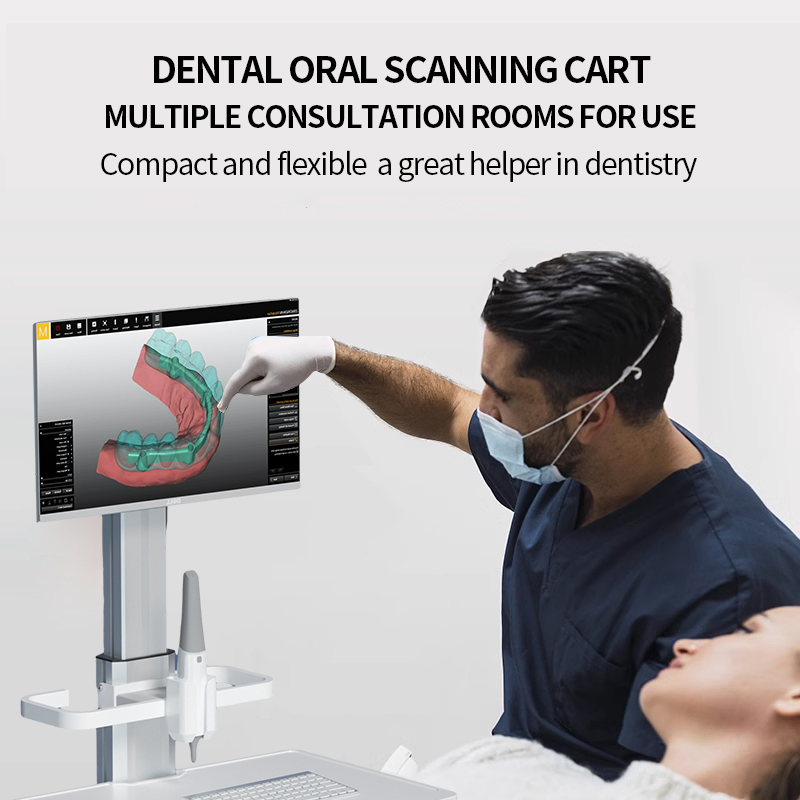 Multi-Functional Medical Trolley with Storage and Monitor Mount