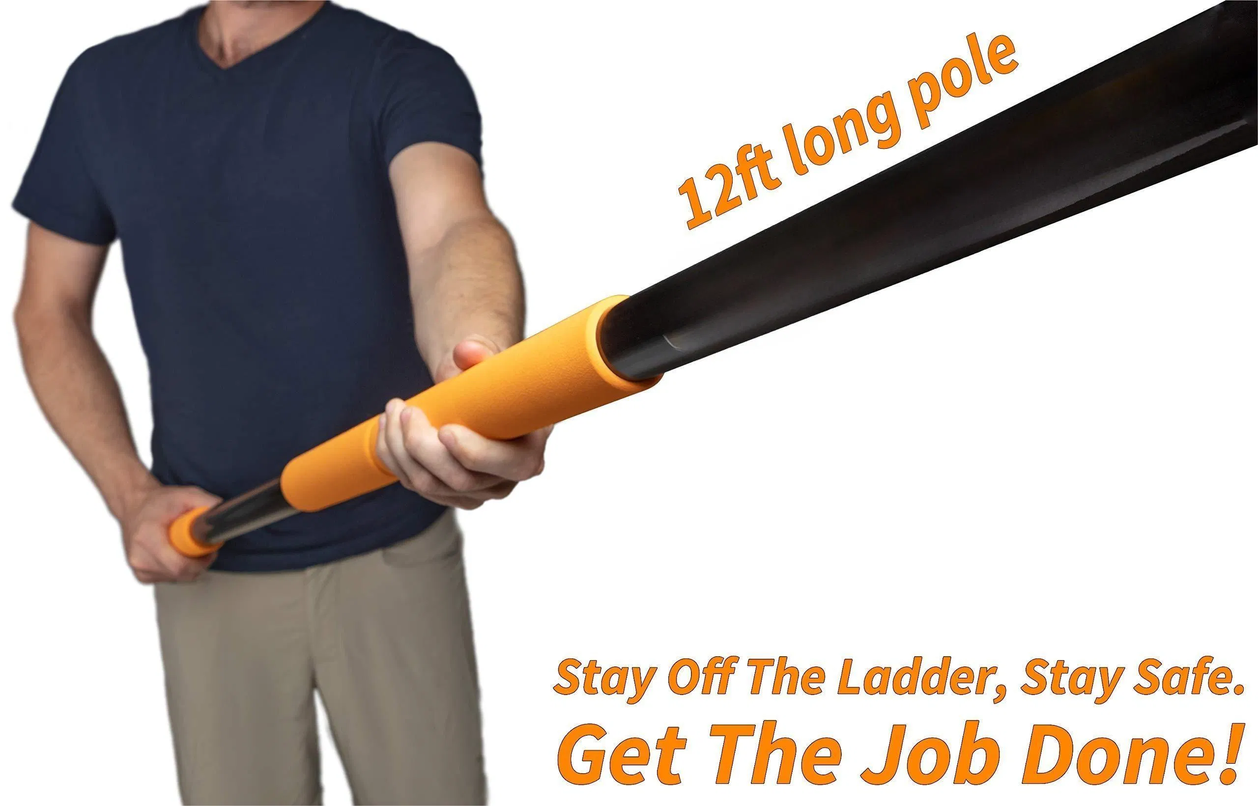 Extension Pole Ceiling Cleaning Telescopic Pole 20 Foot High Cobweb Feather Duster