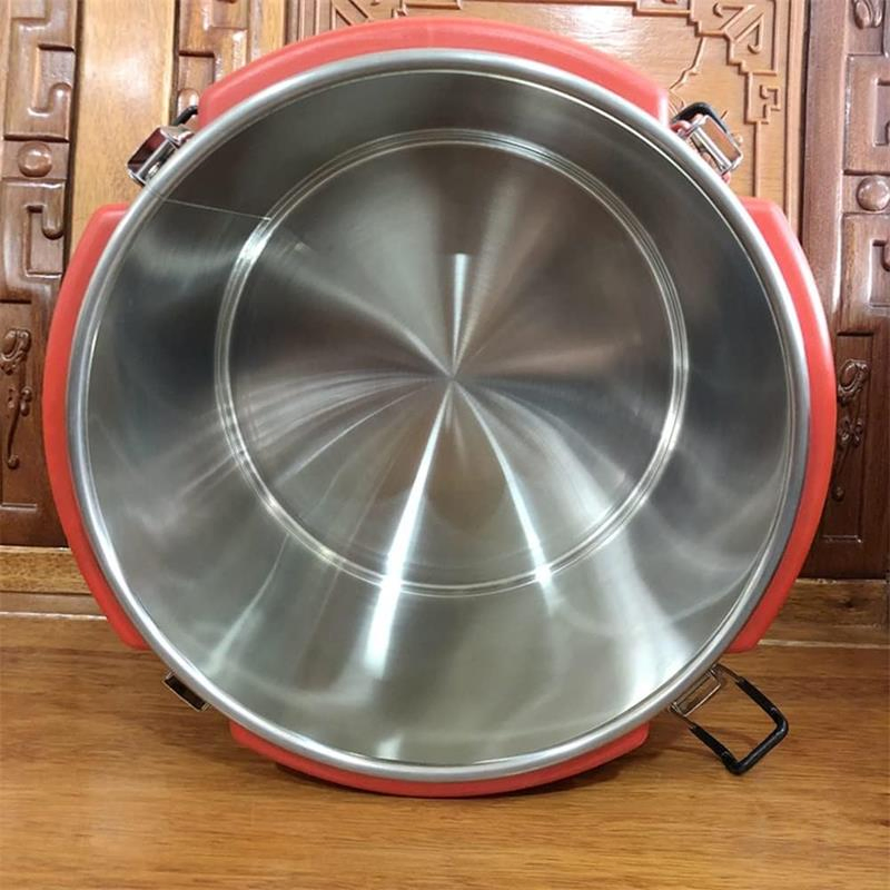 Hotel Utensil Stainless Steel Inner Commercial Insulated Rice Barrel Drink Dispenser