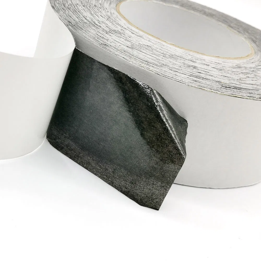High Adhesion Black Double Sided Woven Cotton Webbing Tissue Tape