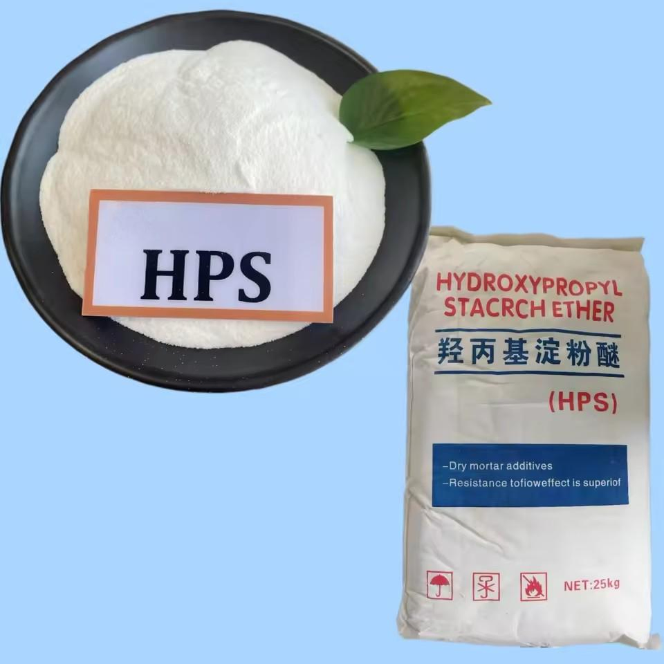 Factory Supply Construction Grade HPS Hydroxypropyl Starch Ether for Concrete Mortars Wall Putty Admixtures