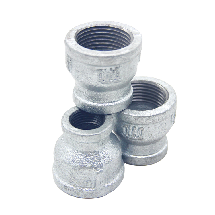 Reducer Pipe Fitting Male Female Hot Dipped Galvanized Cast Malleable Iron Tube Fittings Malleable Iron Pipe Fittings Factory