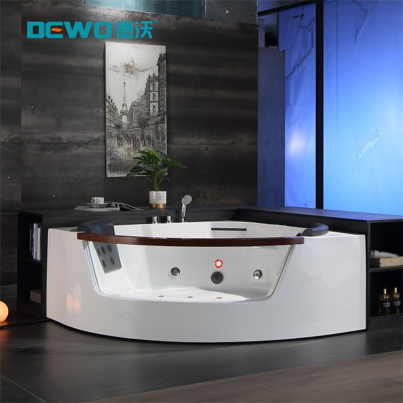 Угловая акриловая ванна SPA для двоих с гидромассажем