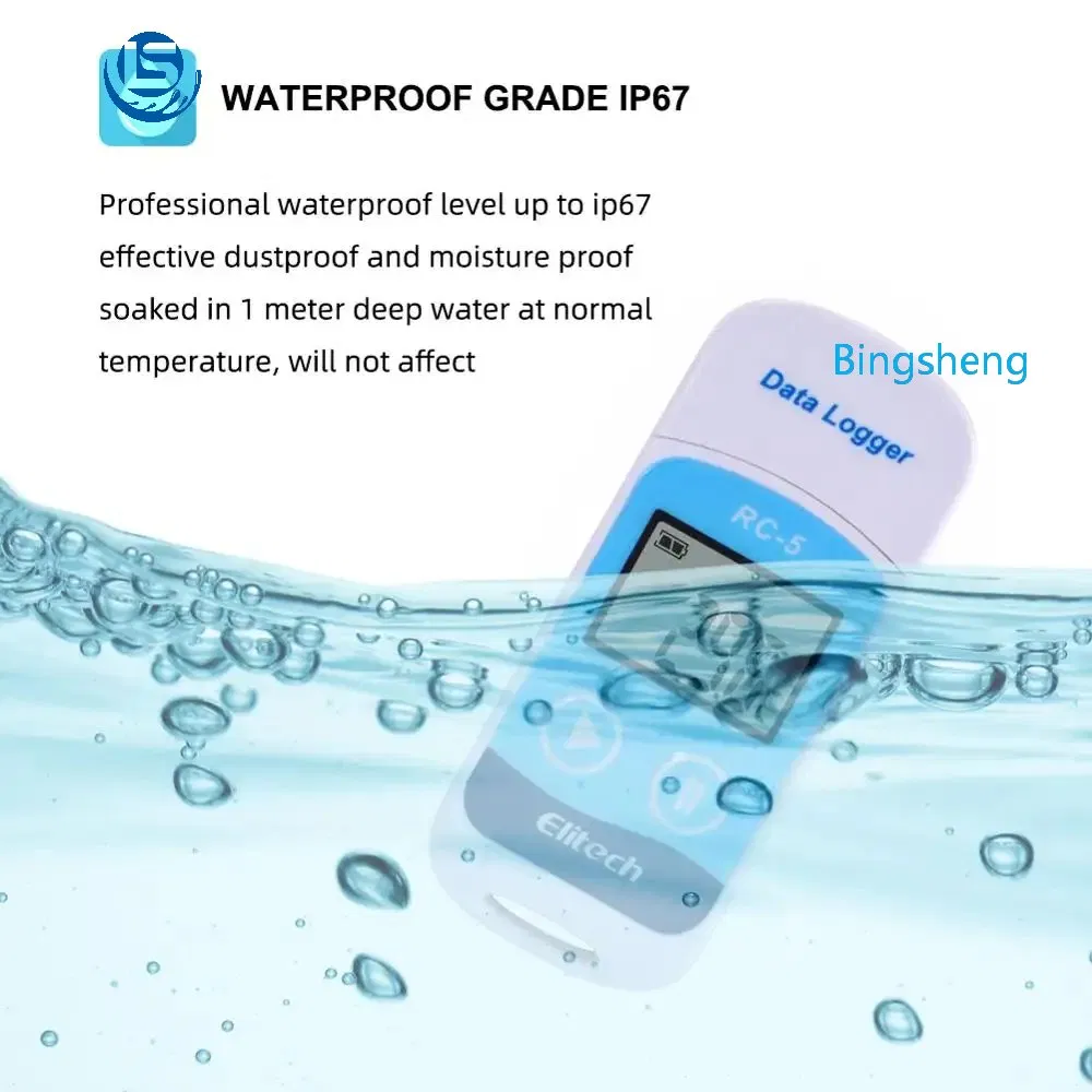 RC-5 Digital USB Temperature Data Logger 32000 Reading Point Portable Temperature Device