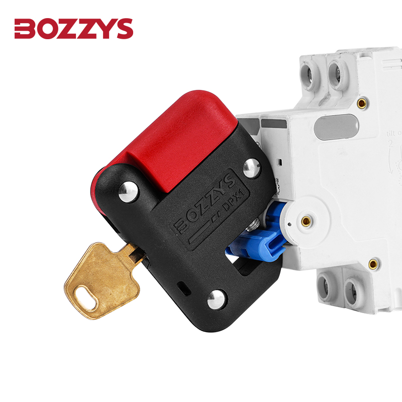 Bozzys Integrated Lock Cylinder for Molded Case Circuit Breaker Lockout
