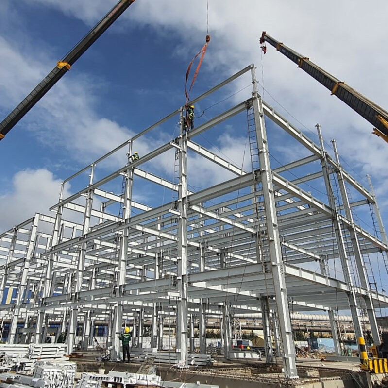 Multi-Type Supply Free Design Prefabricated Steel Structure Frame in Africa