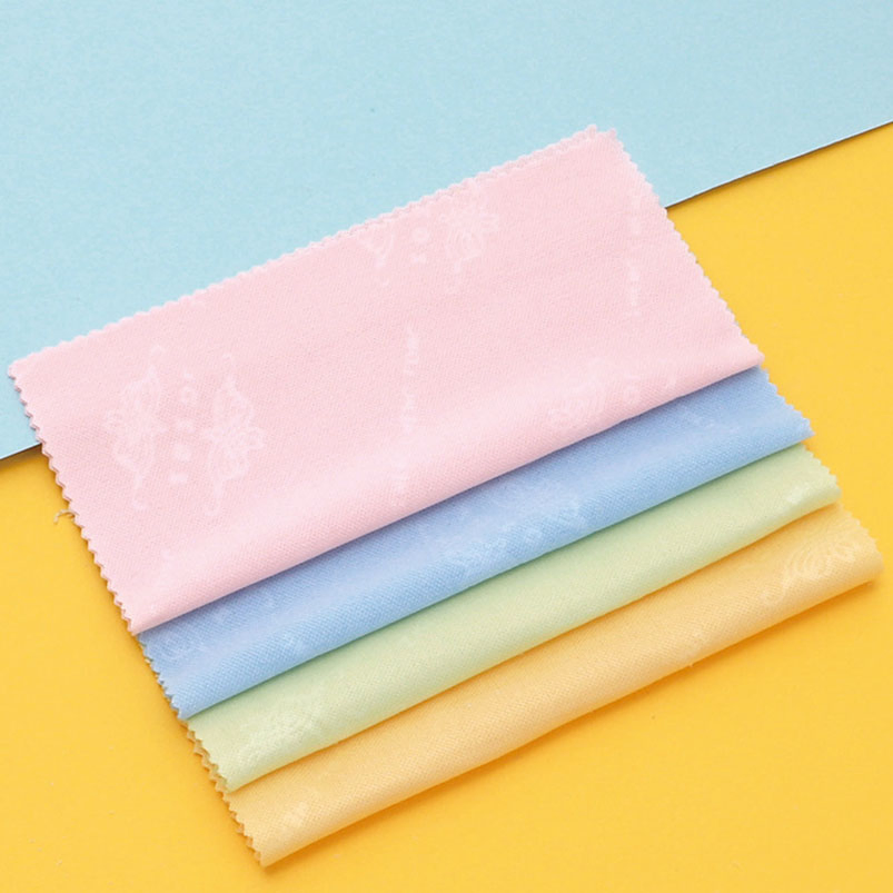 Premium Microfiber 100PCS Embossed Eyeglass Cleaning Cloth