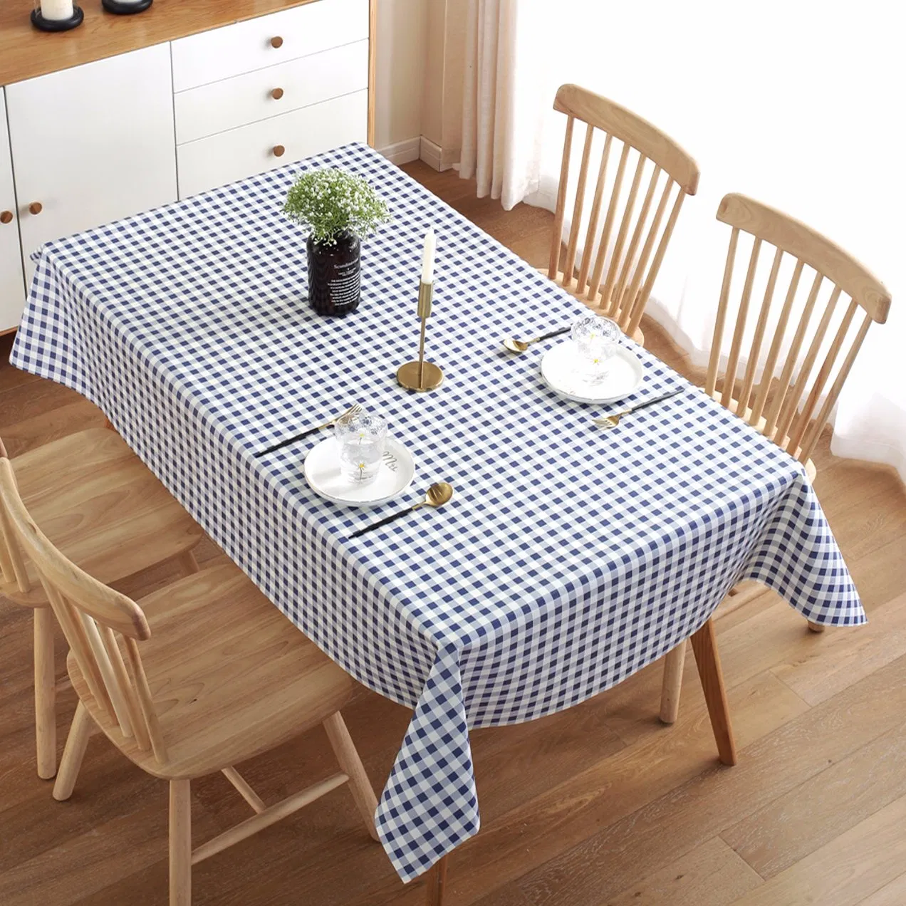 OEM Factory PVC PEVA Waterproof Printed Fabric Backing Camping Tablecloth