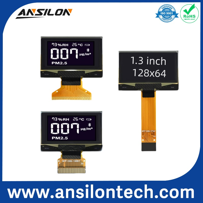 OLED дисплей 1.3 дюйма SSD1306, 128x64, белый/синий