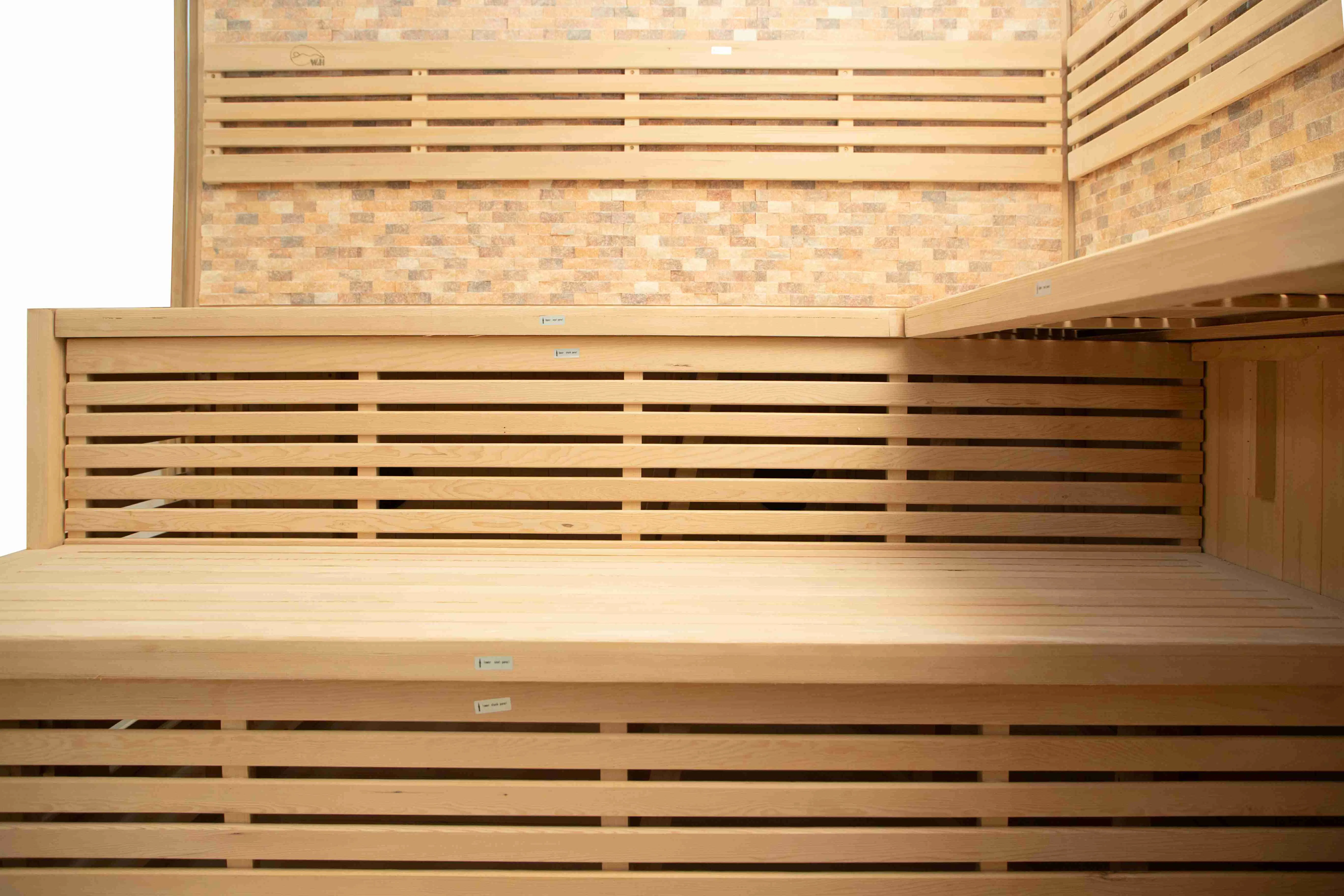 Verified Sauna Room Supplier Wet Steam Sauna Room with Harvia Stove for 3/4 Person