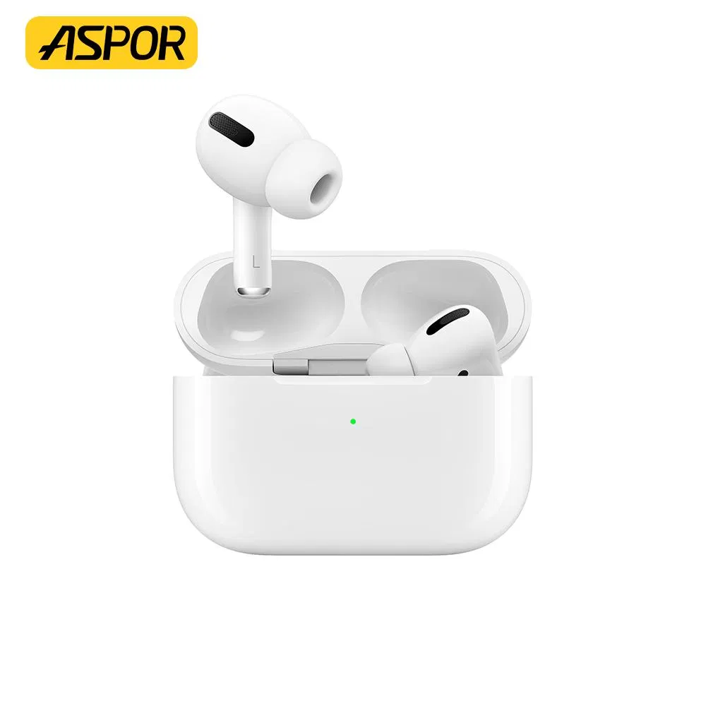 Aspor Tws Earphone Airbass PRO Anc Function Support Wireless Charging Noise Reduction Direct Factory