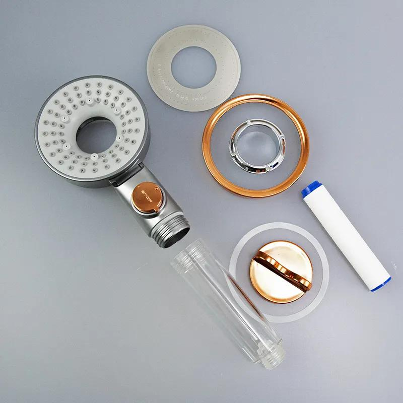 Modern High Pressure Massage ABS Bathroom Shower Head with PP Cotton Filter