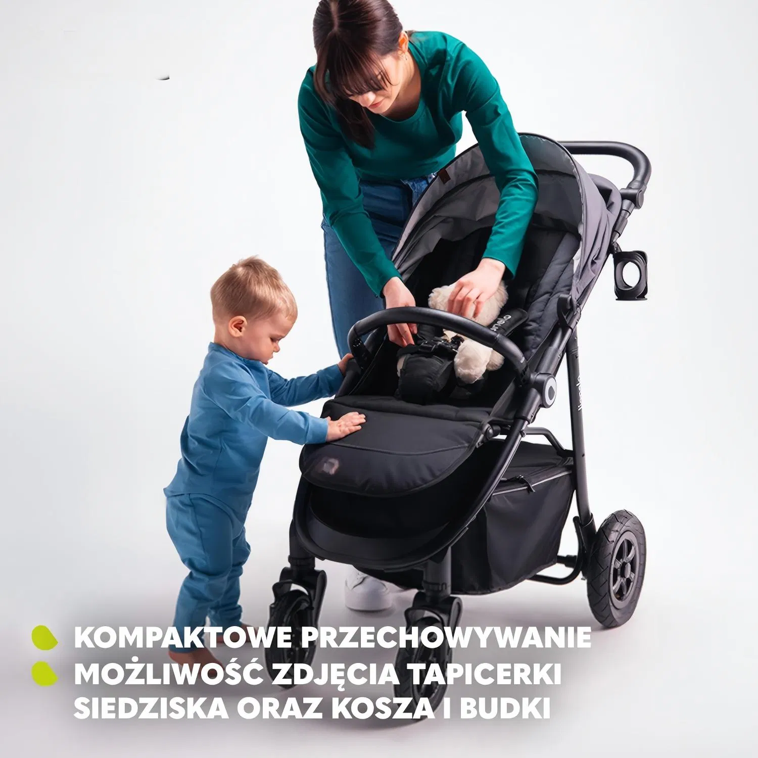 China Suppliers Customized Logo 360° Swivel Wheels Full Shock Absorption Foldable Baby Stroller