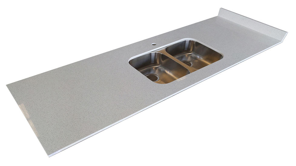 Custom Solid Surface Blanco Maple White Quartz Stone Countertop for Kitchen/Bathroom