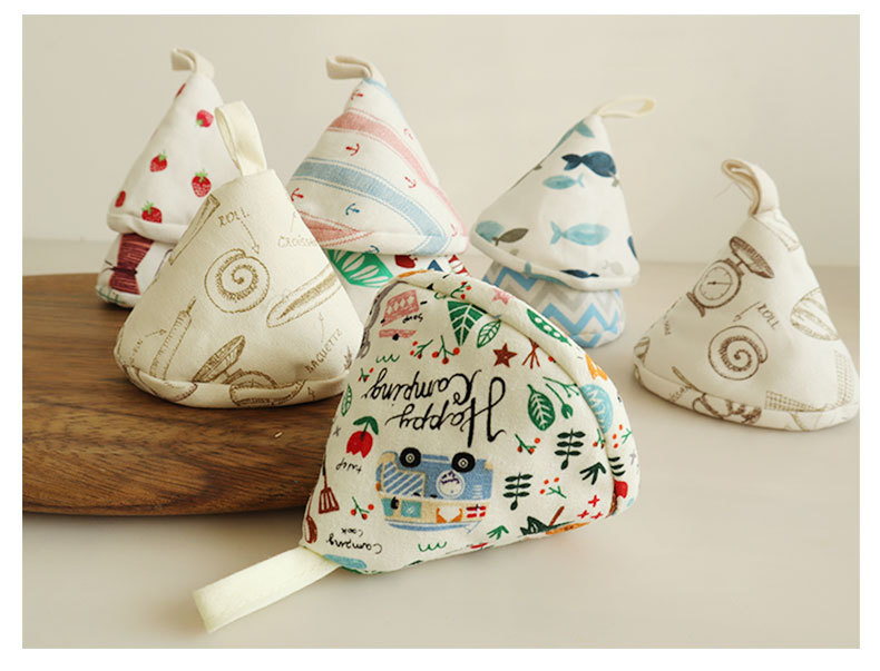 Sleeves Triangle Insulated Cotton Pot Handle Scald Proof Pan Grip Cover