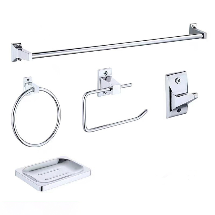 Sanipro High Quality Metal Hardware Accessory Set Ss201 Soap Basket Bathroom Square Soap Dish