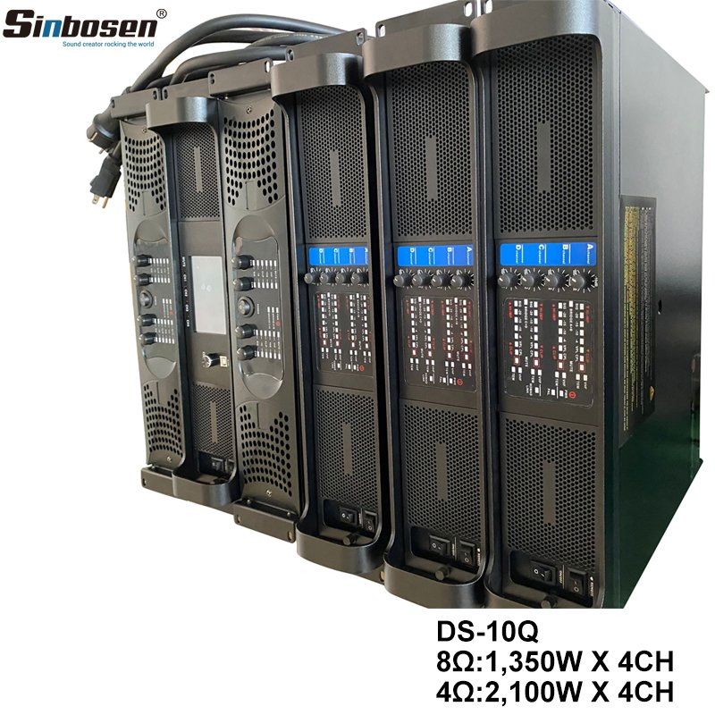 Sinbosen 4 Channel 5000 Watts 10000q Class Td Professional Audio Power Amplifier Sound