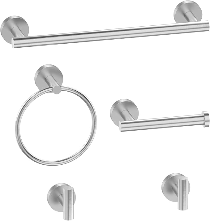 Factory Manufacture Luxury Stainless Steel Bathroom Accessories Set