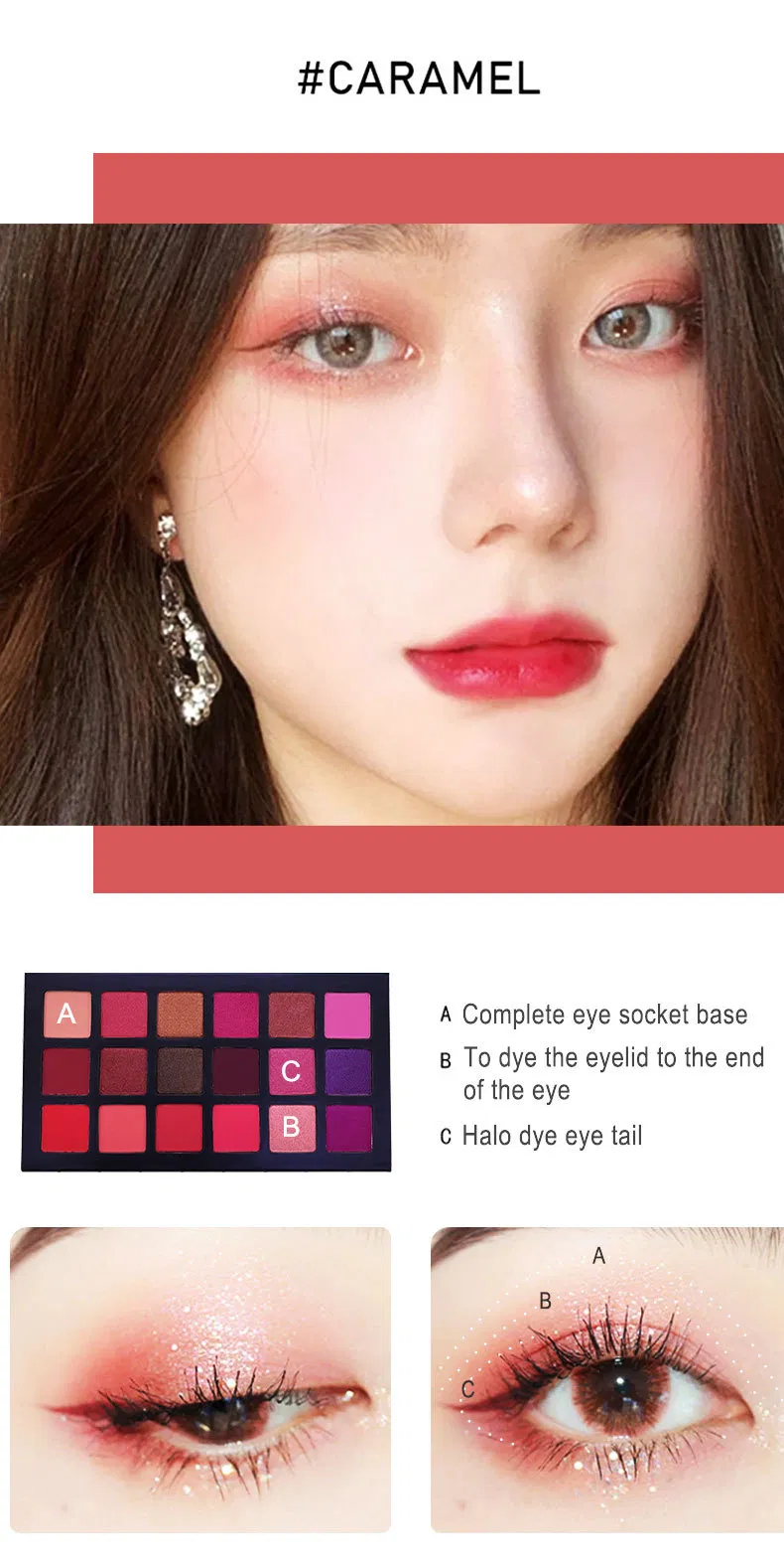18 Color Earth Color Mashed Potatoes Eyeshadow Matte Pearlescent Eyeshadow