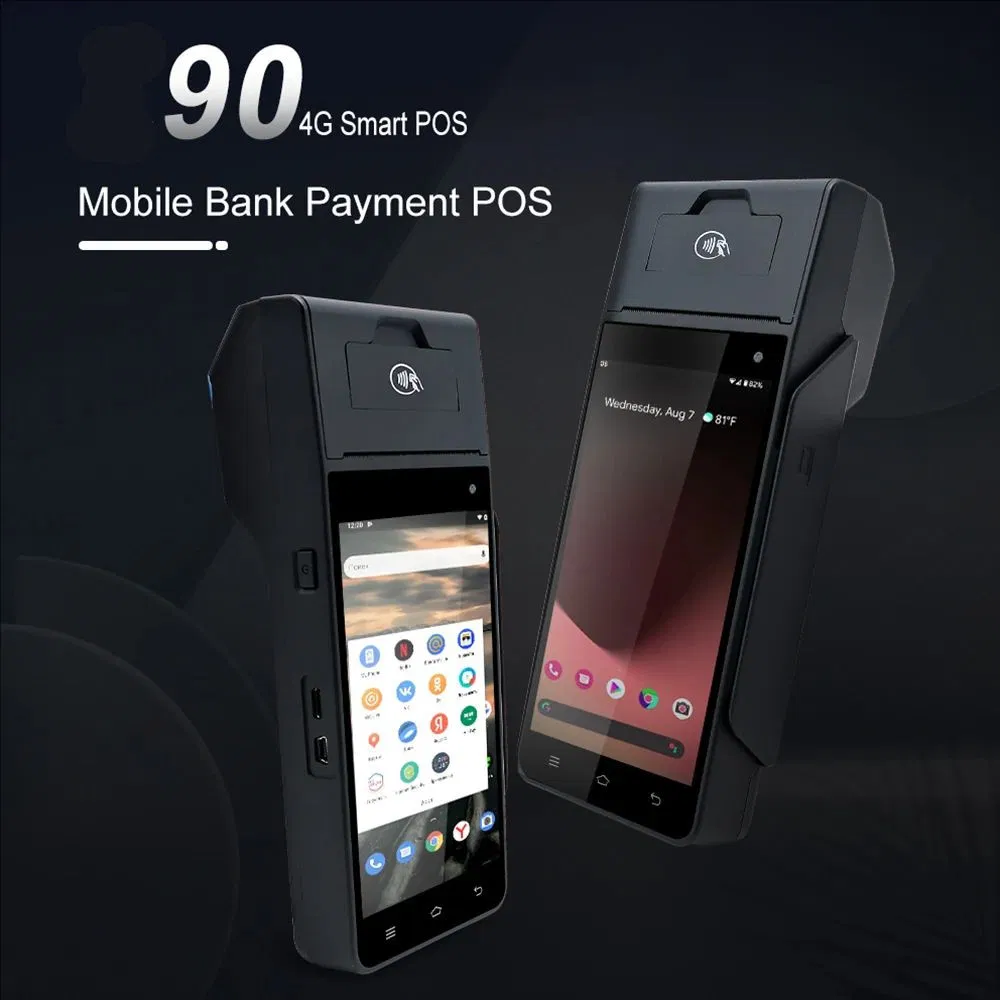 4G 5 Inch Android Portable POS Paper Slitting Machine Smart Payment POS