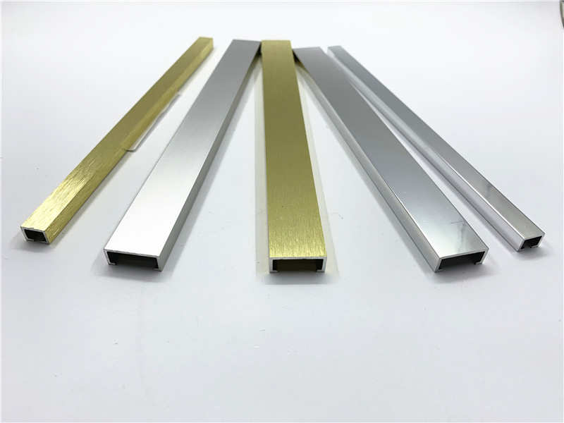 Flooring Aluminum Tile Edging Corner Shape Trim for Porcelanato Metal Listello