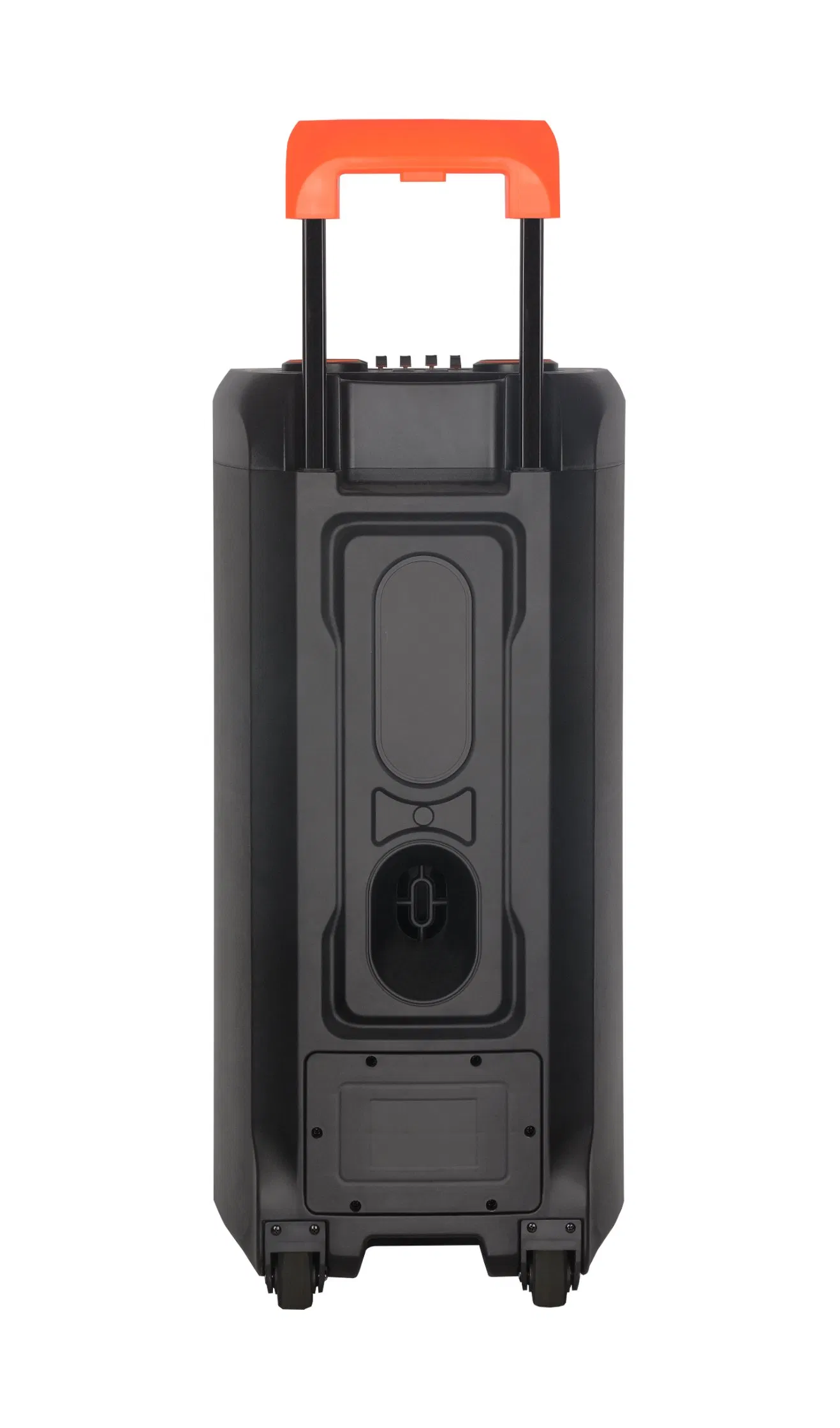 Double 10 Inch Rechargeable Portable Bluetooth Active Speaker Trolley Colorful LED Lights