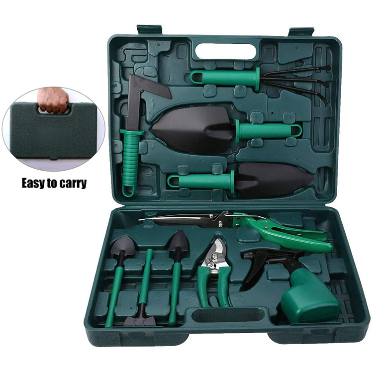 Heavy Duty 10 PCS Household Multifunctional Portable Small Tool Set Gardening Tool Set Plant Pruning Kit Anti Slip Handle Garden Tool Set