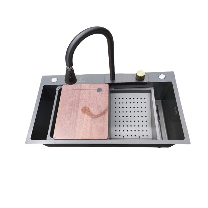 High-End Large Kitchen Sink Multifunctional Double Bowl Stainless Steel Anti-Corrosion 201/304 Undermount Counter