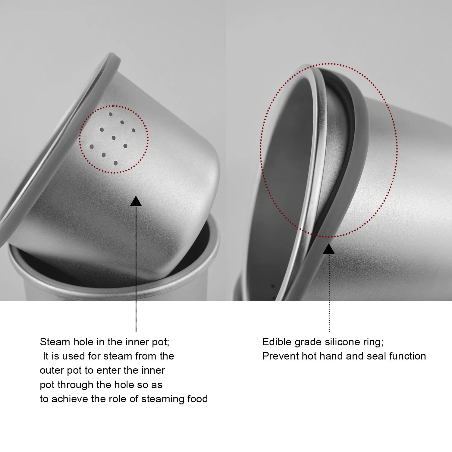 Outdoor Camping Micropress Pasta Multi Cooking Pot