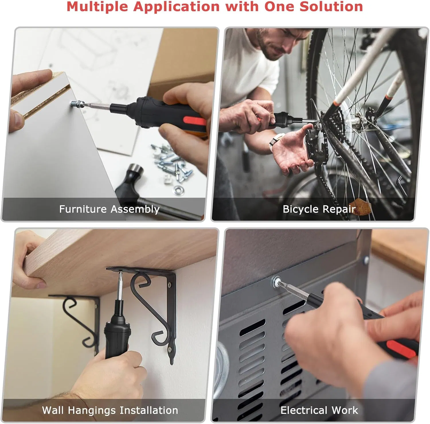 Mini Magnetic Hex Chuck Screwdriver Set with 19500 Rpm Speed