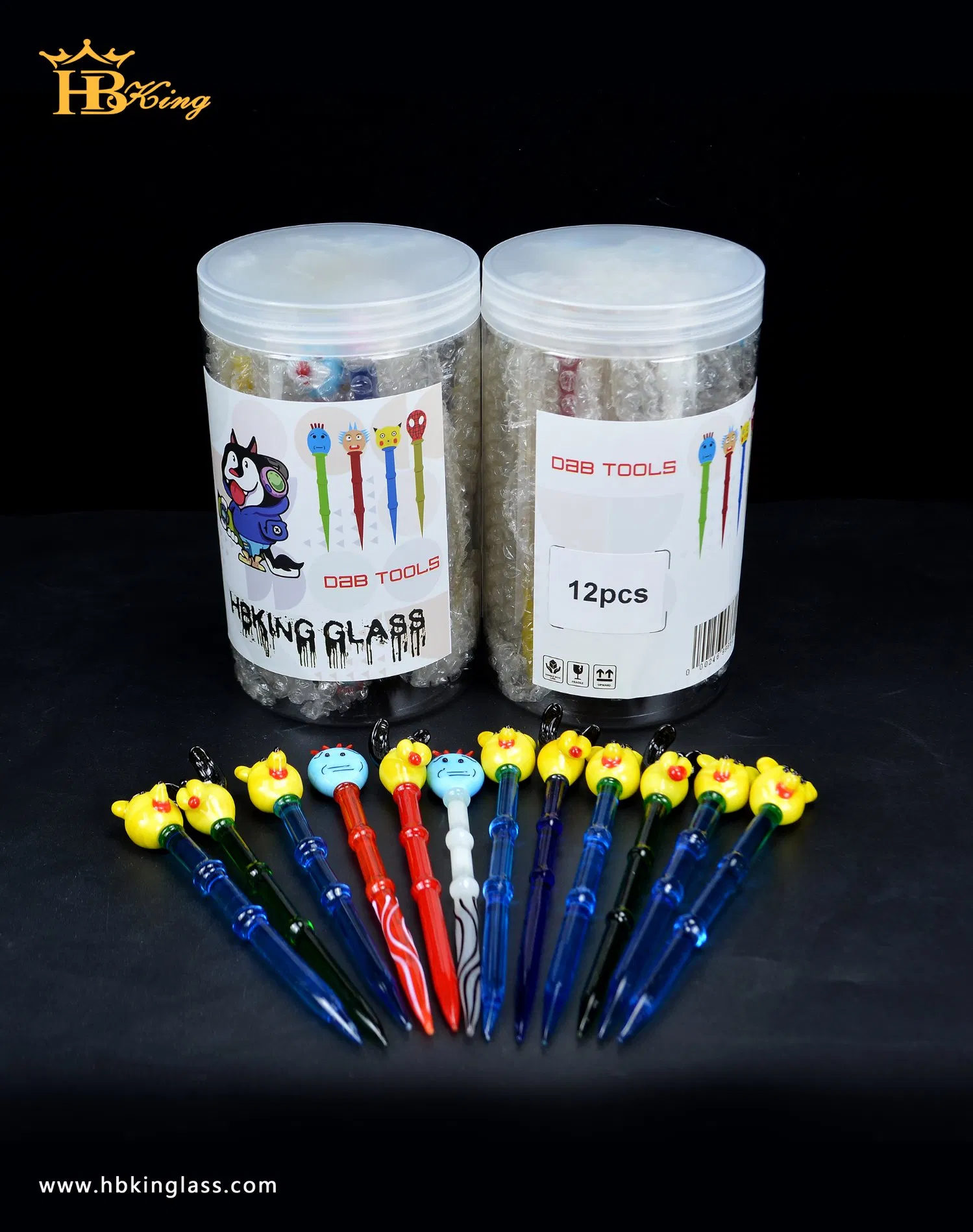 Various Designs Glass Carb Caps 80PCS/Can Glass Smoking Accessories