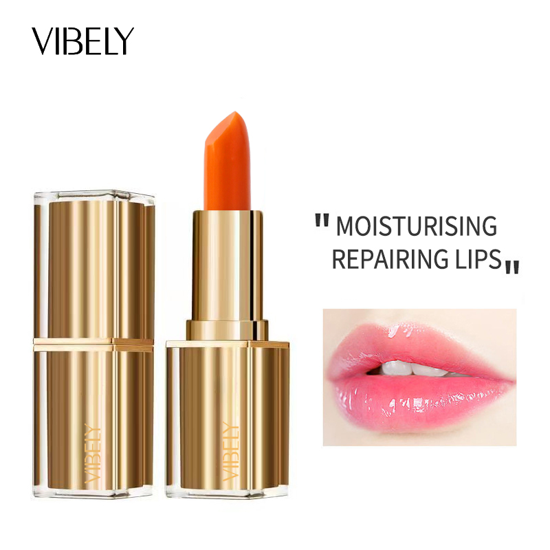 Moisturizing Natural Lip Balm Cosmetic Lip Beauty Temperature Color Change Lipstick
