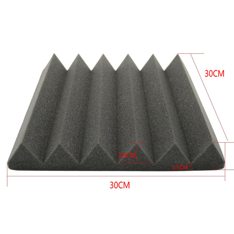 Acoustics Classic Wedge Foam Tile Grey Acoustic Foam Roll 3D Acoustic Wall Panel