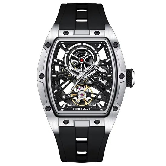 Wholesale Cock Gift 1: 1 High Quality Tonneau Shaped Men Automatic Mechanical with Luminous Hand Watch