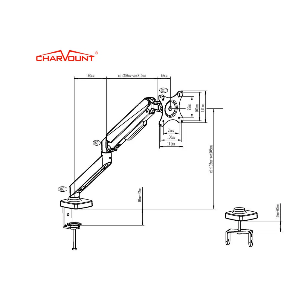 Кронштейн Charmount для монитора и ноутбука