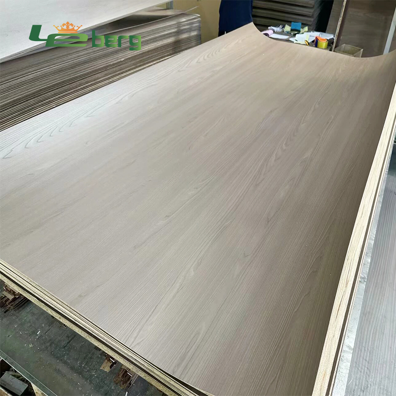 China Factory AA 4*8/4*9 E1 Cloth Grain Embossed Melamine Paper Recon Plywood/Artificial Veneer/Poplar Core ISO for Home Furniture