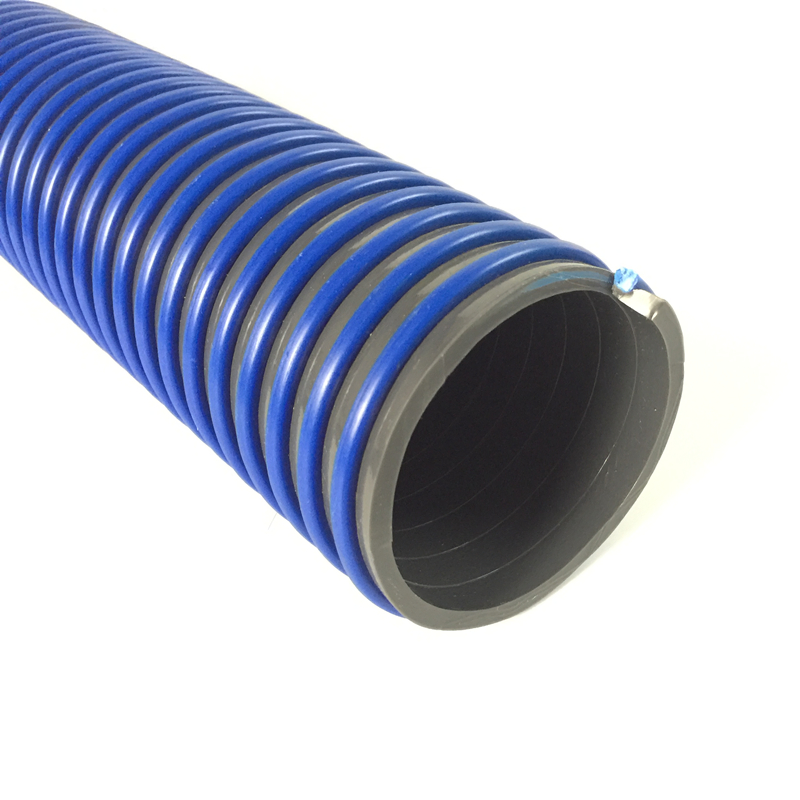 PVC Suction Hose for Irrigation Water Pump with Hard Rigid Reinforcement 1 2 3 4 Inch