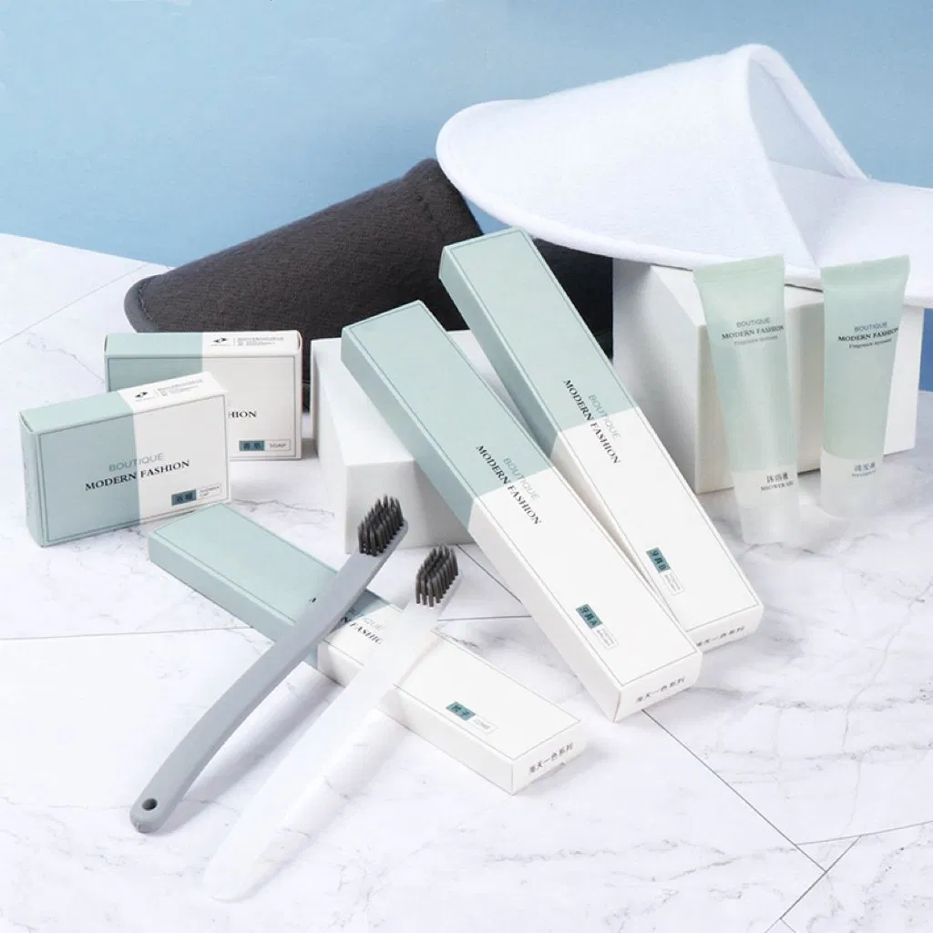 Custom Disposable Hotel Size Toiletries Kit Personalized Luxury Hotel Guest Supplies Amenities Set Manufacturers