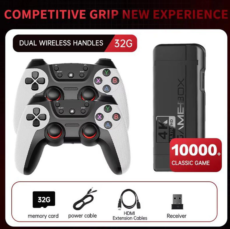 K9 Game Stick 4K Box Retro Video Game Console for PS1/PSP/N64 Mame Game Emulator