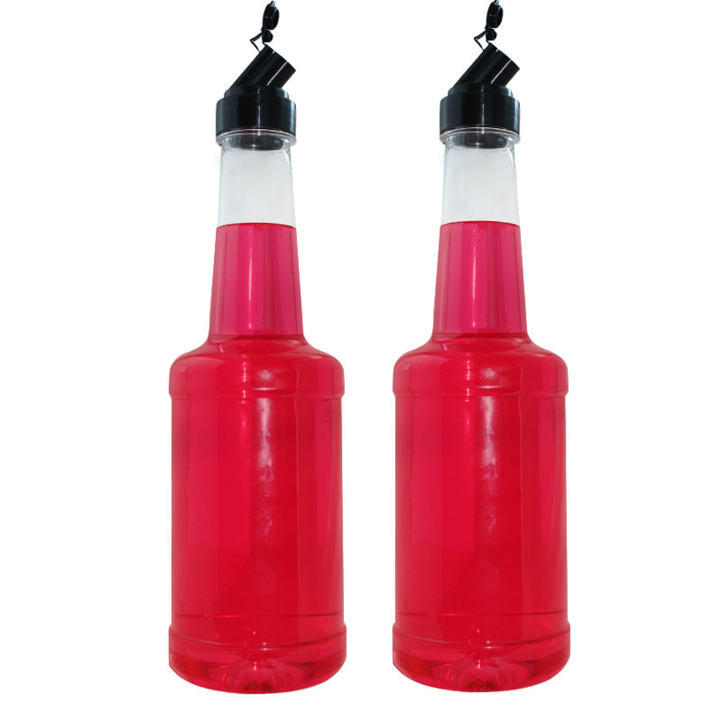 Eco-Friendly 1000ml Empty Honey Ketchup BBQ Sauce Bottle Plastic Transparent Squeeze Bottle