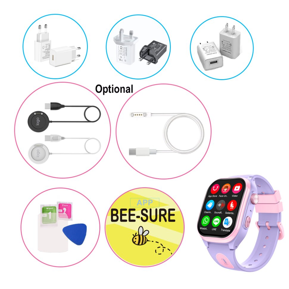 Детские умные часы D43 с GPS, камерой и 4G
