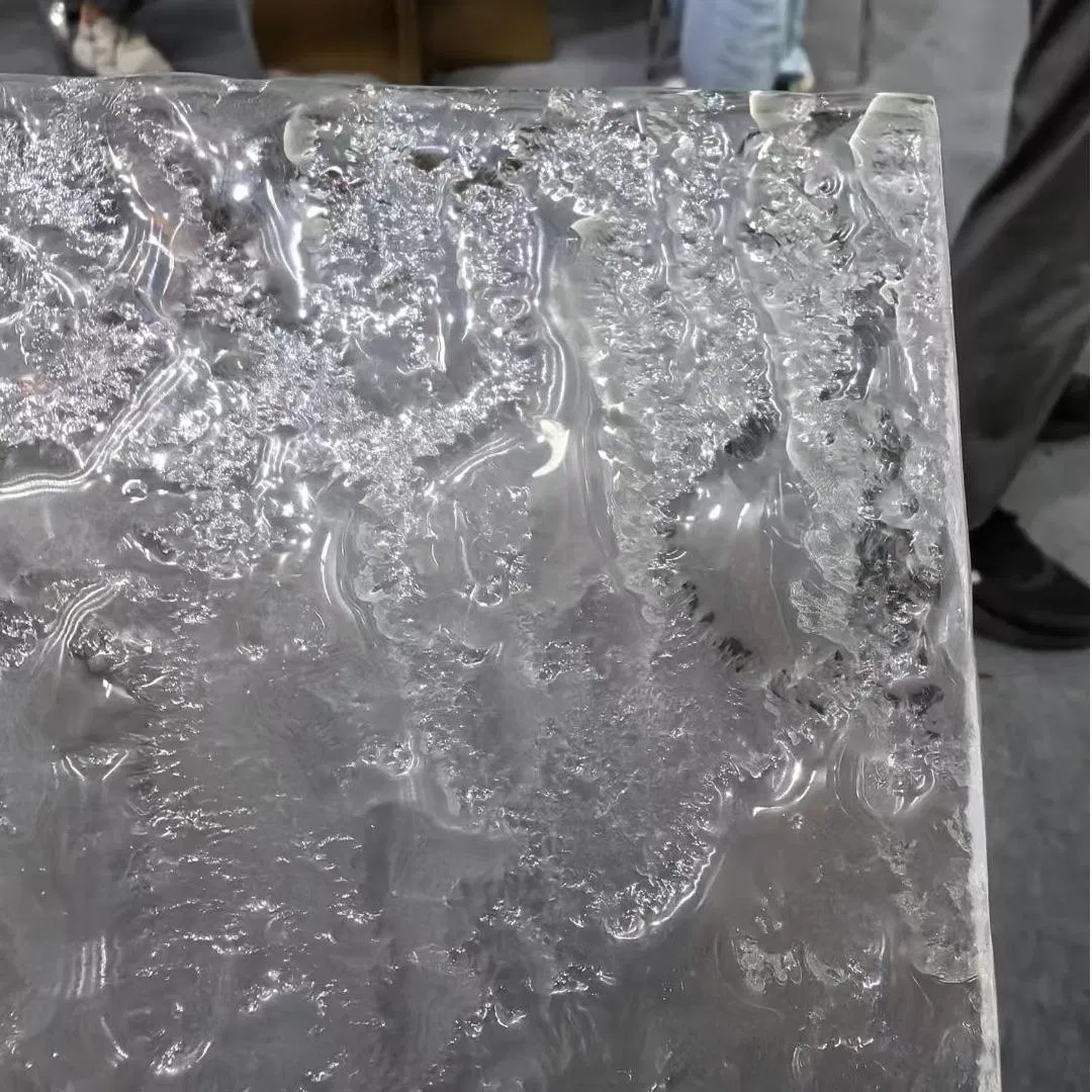 Unique Textured Hot Melt Glass Design for Stylish Decorative Applications