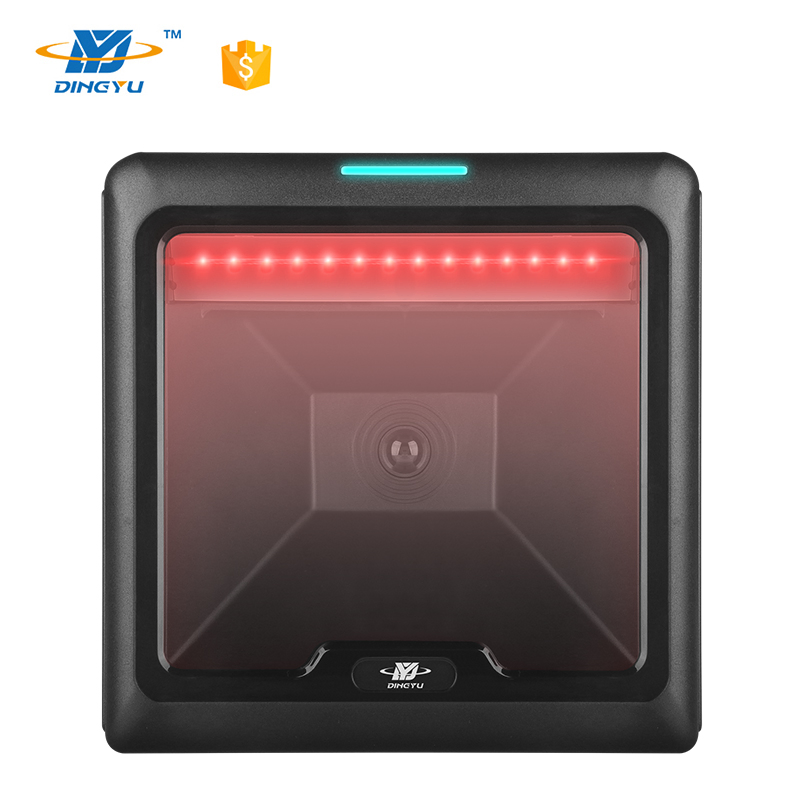 High-Performance 1d 2D Automatic Identification Desktop Barcode Scanning Platform CMOS Omnidirectional Supermarket Retail Scanner