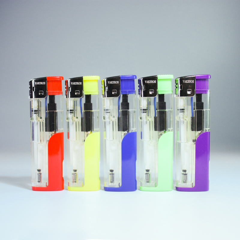Wholesale LED Flash Light Gas Plastic Electric Factory Outlet Pocket Encendedor Lighter for Outdoor and Promotion Gift Use
