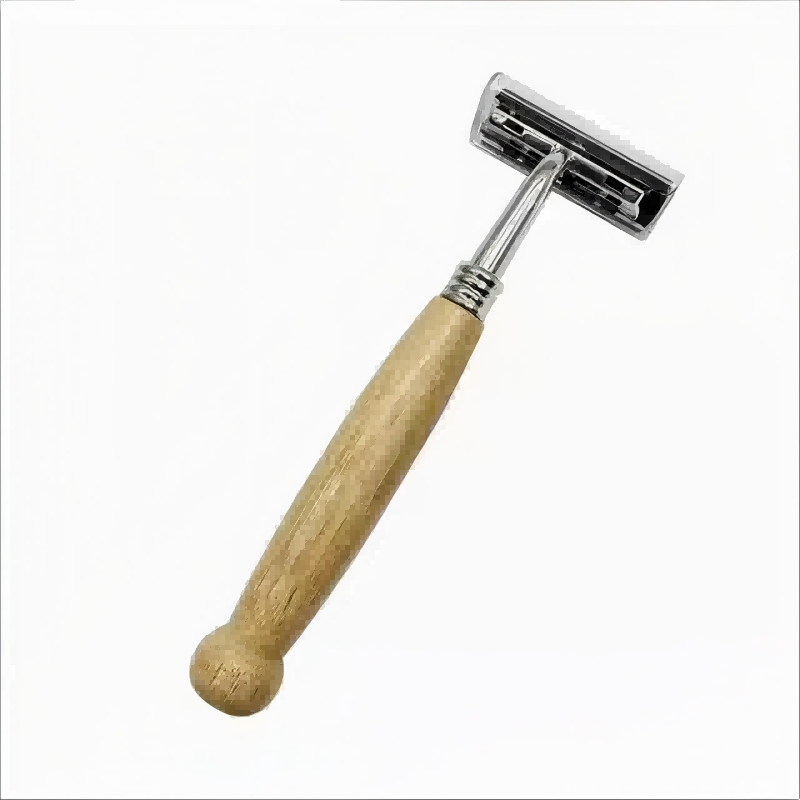 Wholesale Double Edge Blade Safety Razor Natural Bamboo Handle Shaving Razor
