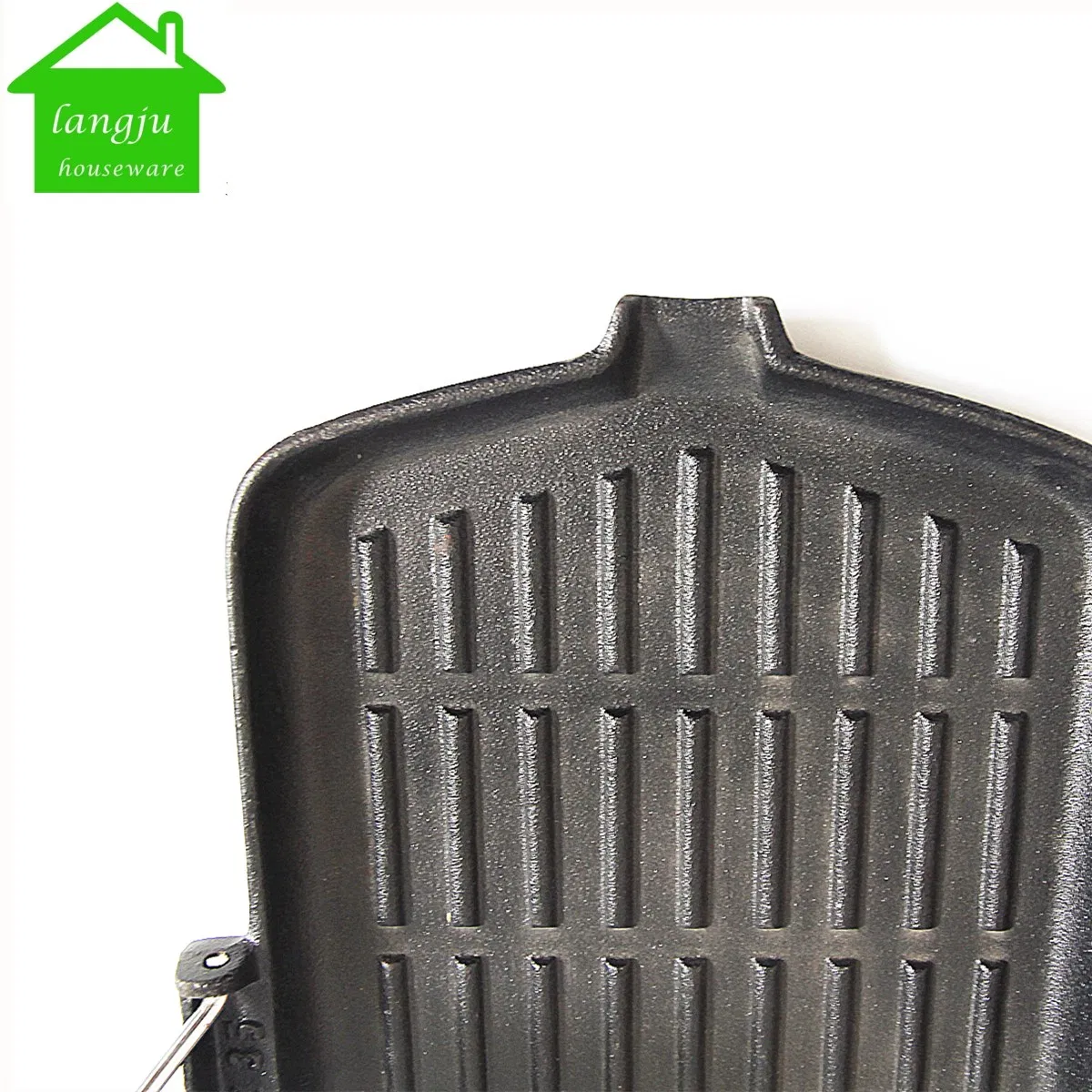 Чугунная гриль-сковорода со складной ручкой