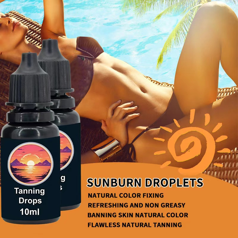 Oral Tanning Drops Enhance Skin Radiance and Reduce Sun Sensitivity