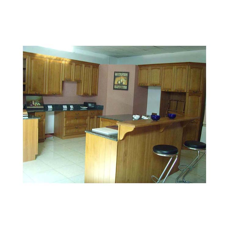 Wholesale Wooden Furniture Custom Made Modern Custom Made & Modular Flat Edge Kitchen Cabinets