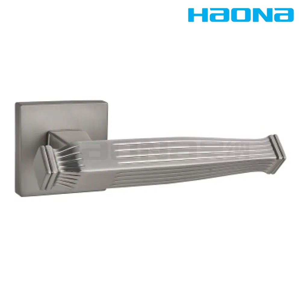 Modern Design Zinc Alloy Bathroom Door Hardware Split Type Interior Pull Lever Door Handle